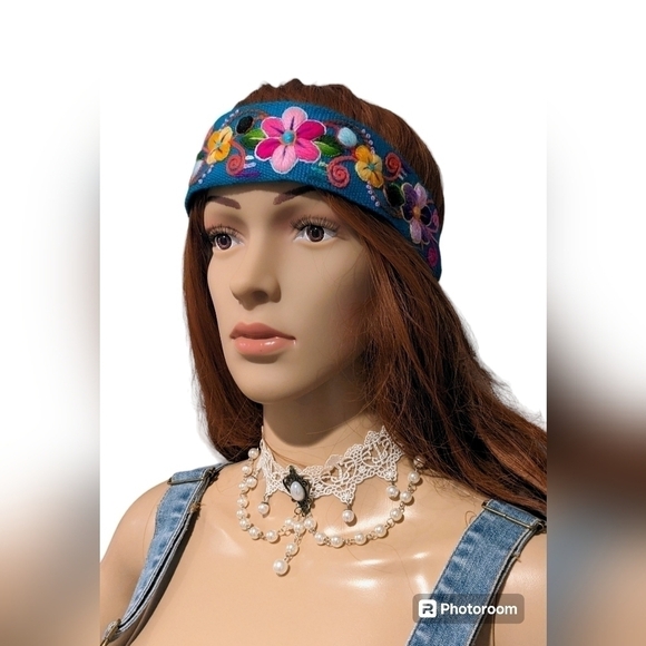 Peruvian handmade headbands Boho/Summer Floral Style - Picture 6 of 13